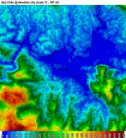 Quỳ Châu elevation map