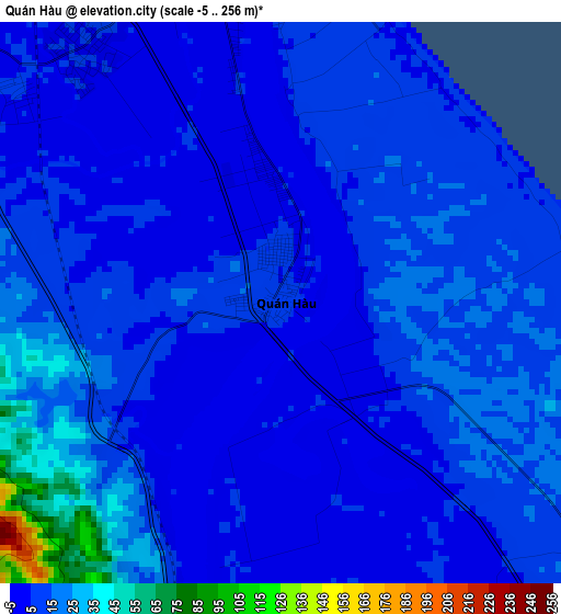 Quán Hàu elevation map
