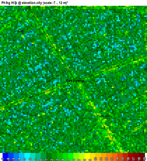 Phụng Hiệp elevation map