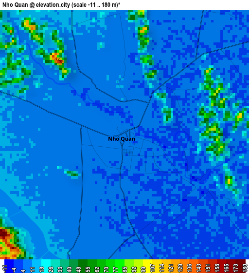 Nho Quan elevation map