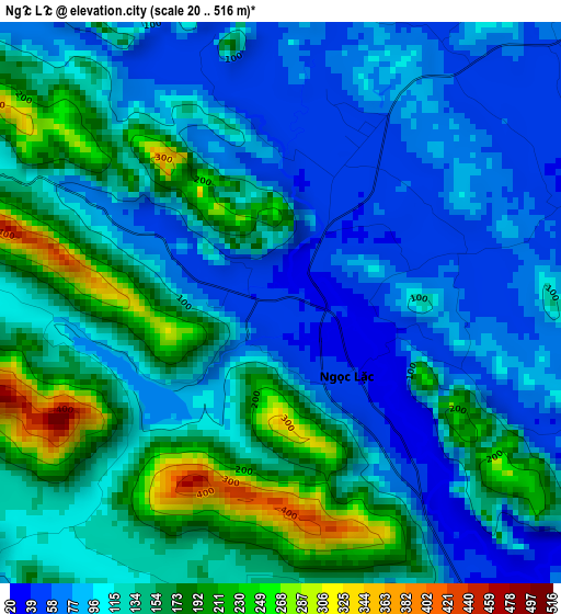 Ngọc Lặc elevation map