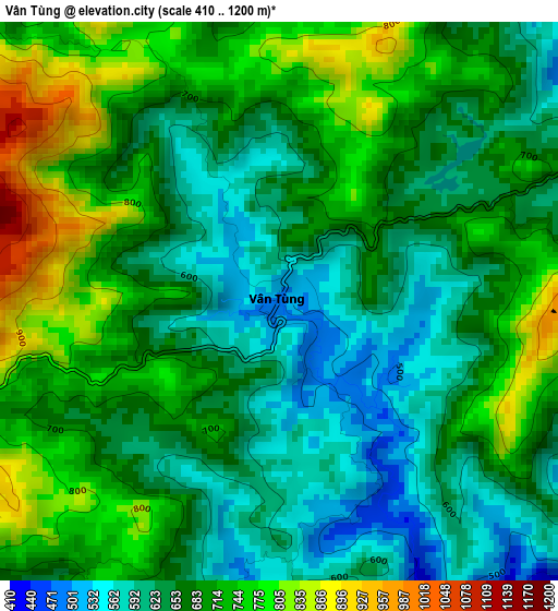 Vân Tùng elevation map