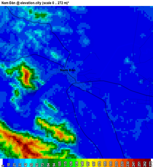 Nam Đàn elevation map