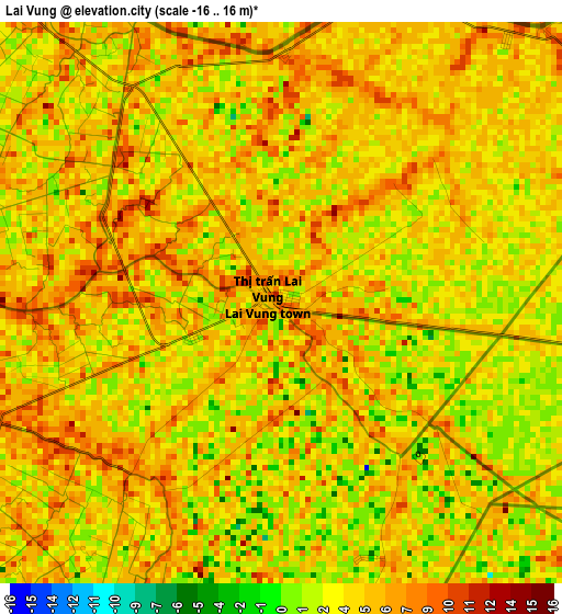 Lai Vung elevation map