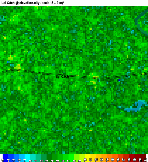 Lai Cách elevation map