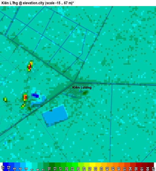 Kiên Lương elevation map