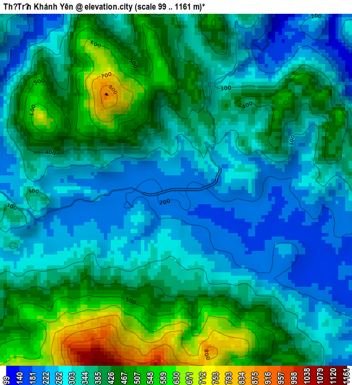 Thị Trấn Khánh Yên elevation map