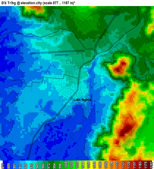 Đưc Trọng elevation map