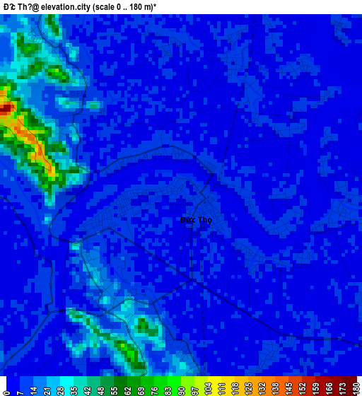 Đức Thọ elevation map