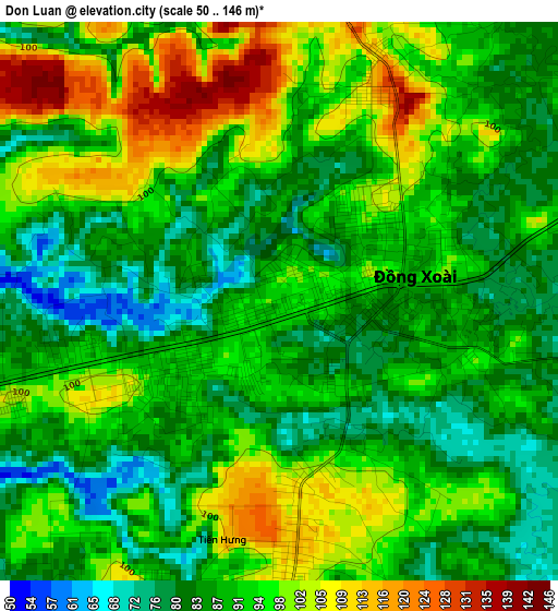 Don Luan elevation map