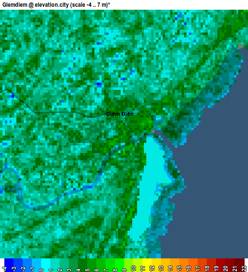 Giemdiem elevation map