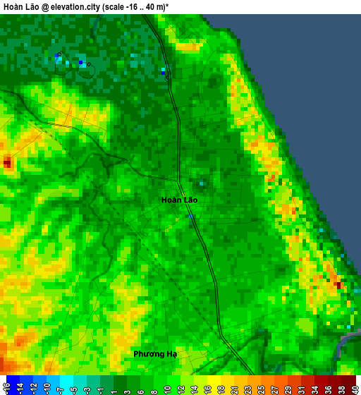 Hoàn Lão elevation map