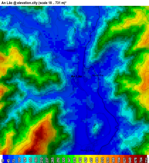 An Lão elevation map