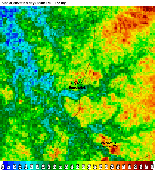 Siao elevation map