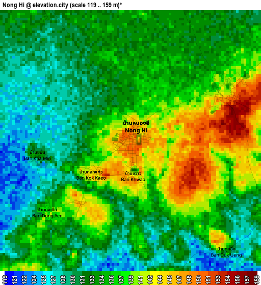 Nong Hi elevation map