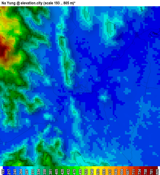 Na Yung elevation map