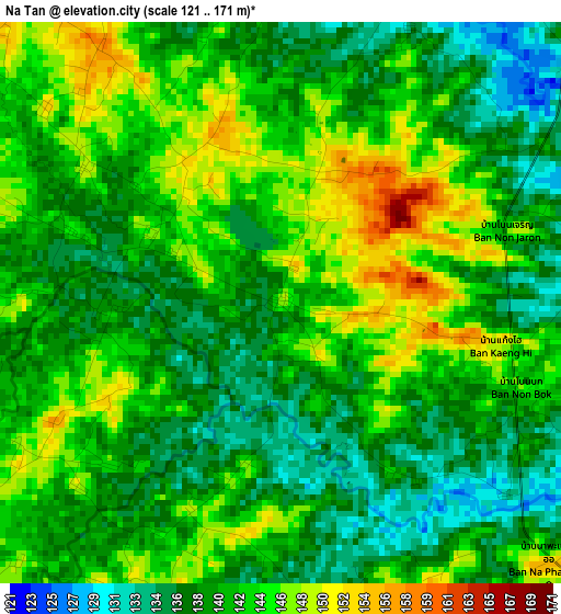 Na Tan elevation map