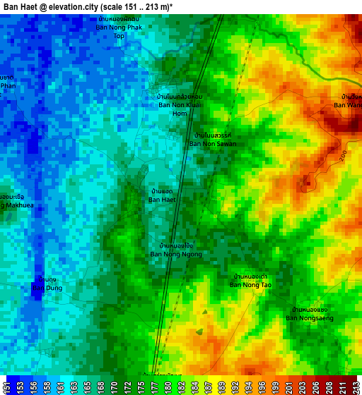 Ban Haet elevation map