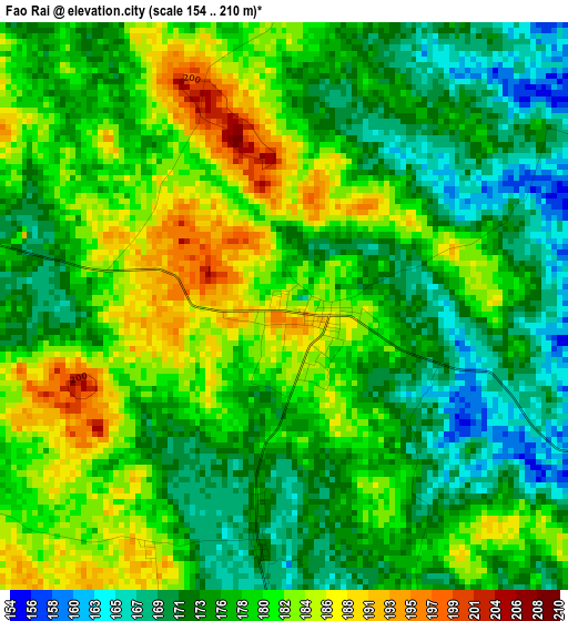 Fao Rai elevation map