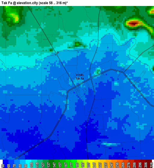 Tak Fa elevation map