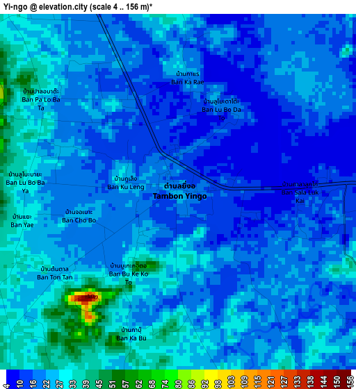 Yi-ngo elevation map