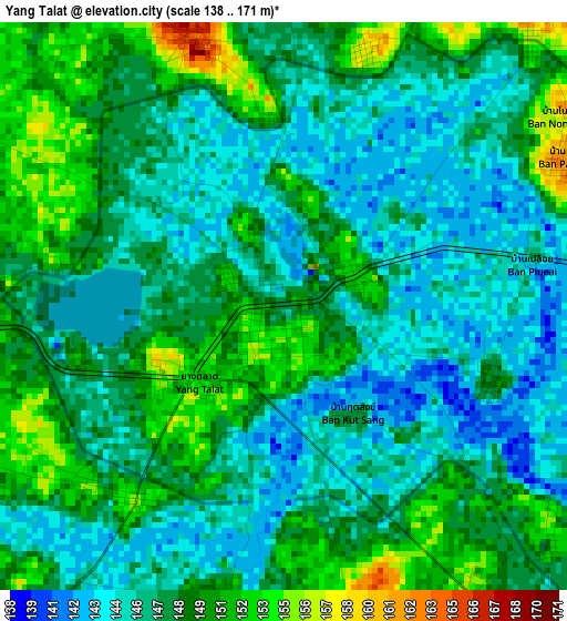 Yang Talat elevation map