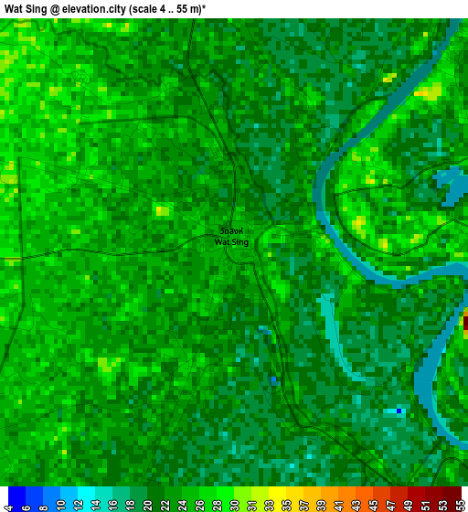 Wat Sing elevation map