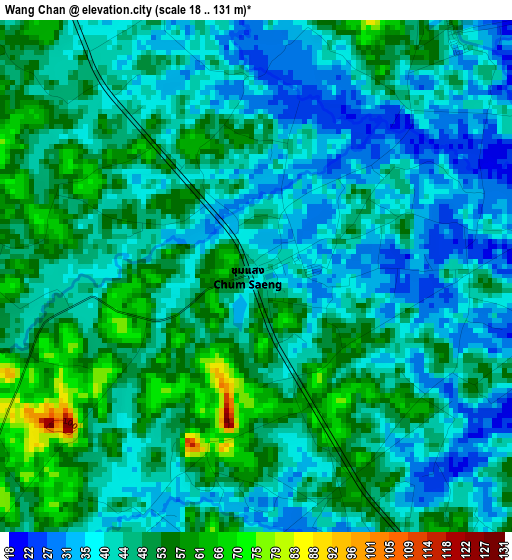 Wang Chan elevation map