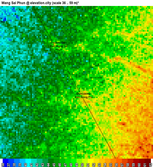 Wang Sai Phun elevation map