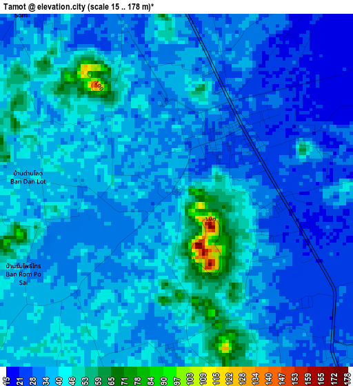 Tamot elevation map