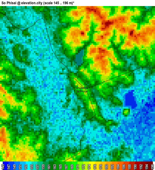 So Phisai elevation map