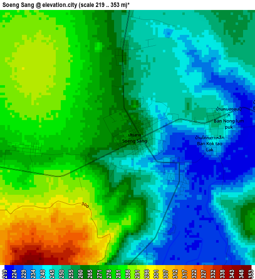 Soeng Sang elevation map