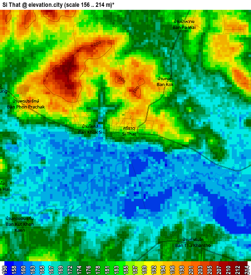 Si That elevation map