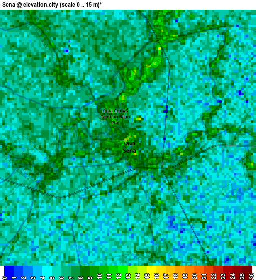 Sena elevation map