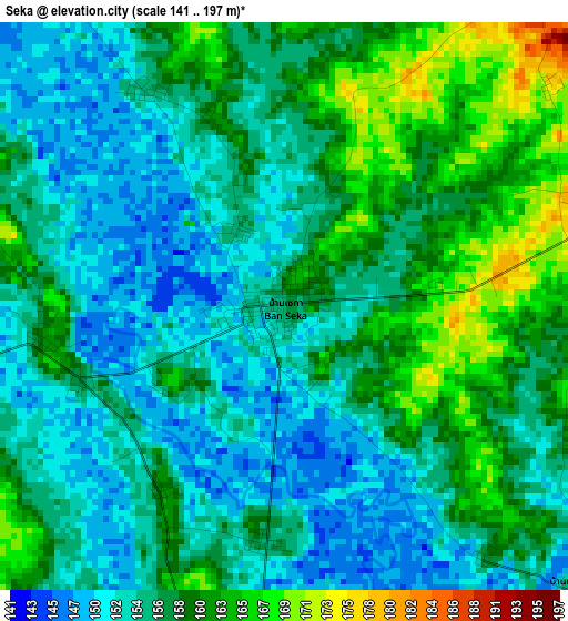 Seka elevation map