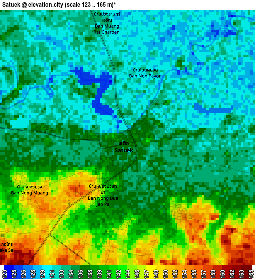 Satuek elevation map