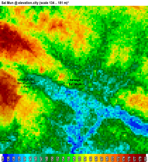 Sai Mun elevation map