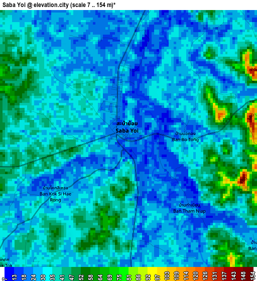 Saba Yoi elevation map