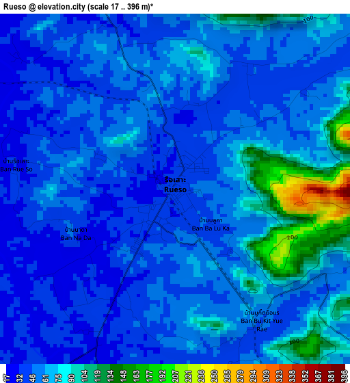 Rueso elevation map