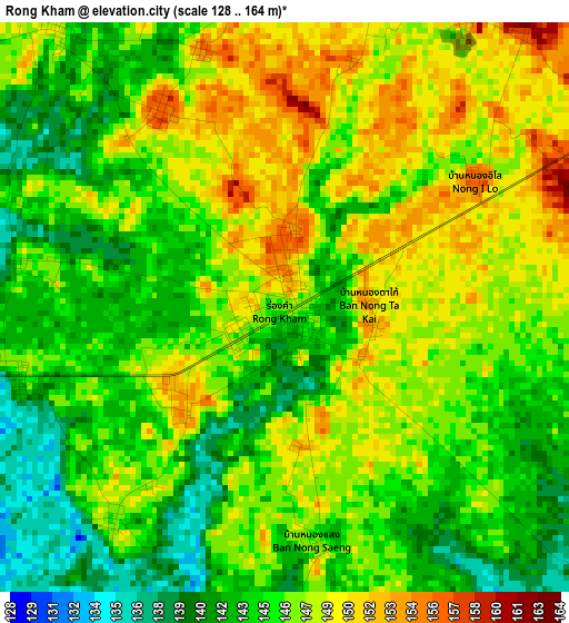 Rong Kham elevation map