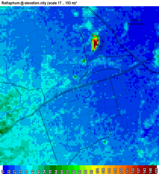 Rattaphum elevation map