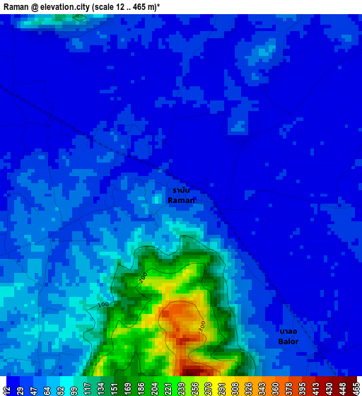 Raman elevation map