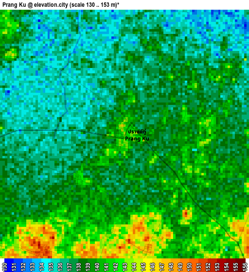 Prang Ku elevation map