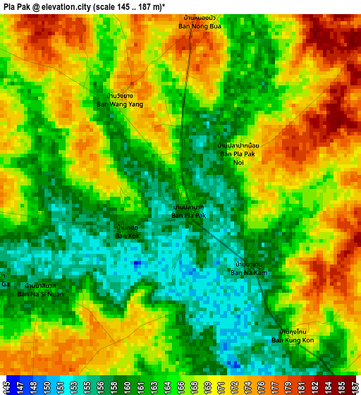 Pla Pak elevation map