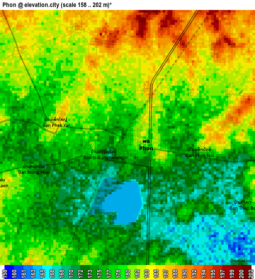 Phon elevation map