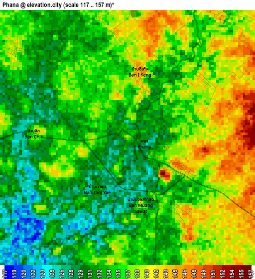 Phana elevation map