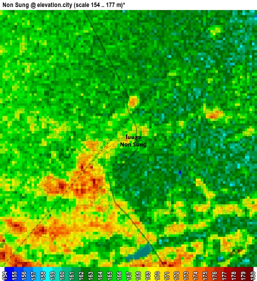 Non Sung elevation map