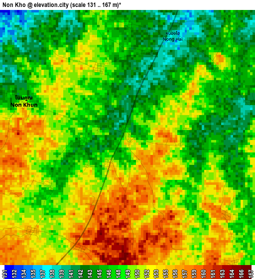 Non Kho elevation map