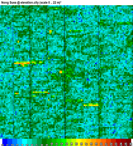 Nong Suea elevation map