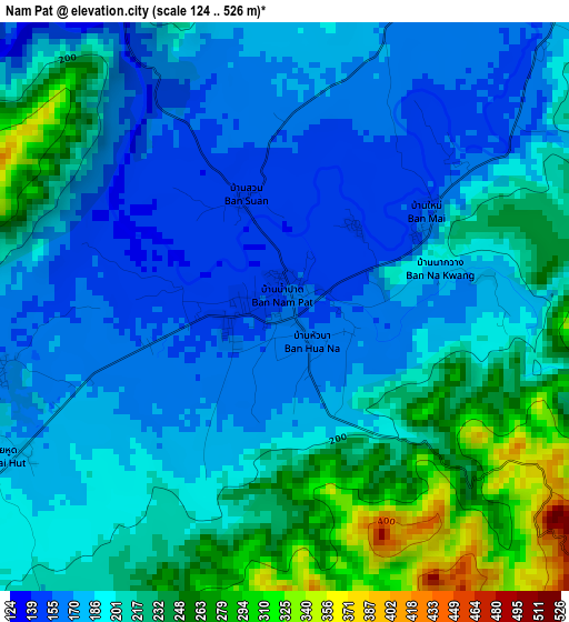 Nam Pat elevation map